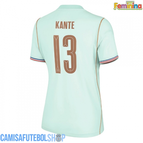Camisa de time de futebol França Kante #13 Replicas 2º Equipamento Feminina Mundo 2026 Manga Curta